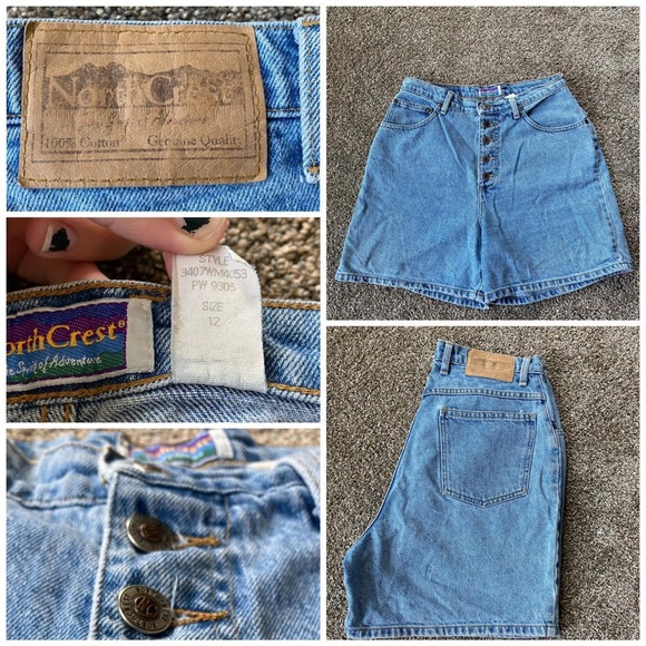 Vintage North crest high rise button up shorts 🏕 - Picture 4 of 4